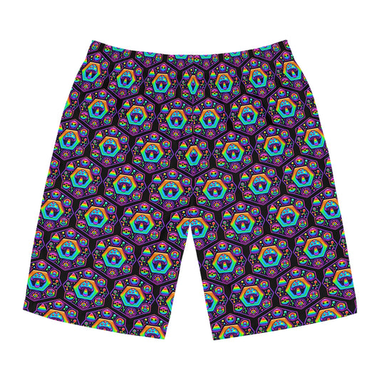 Alien Mushroom Board Shorts